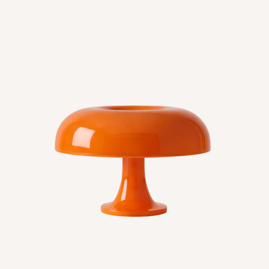 Lampe à poser champignon en plastique, USB, 3 teintes de lumière, H 19,5 cm