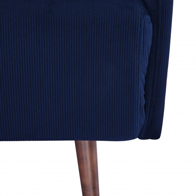 Canapé clic-clac 2 places compact au style scandinave, couleur bleu, vue 19